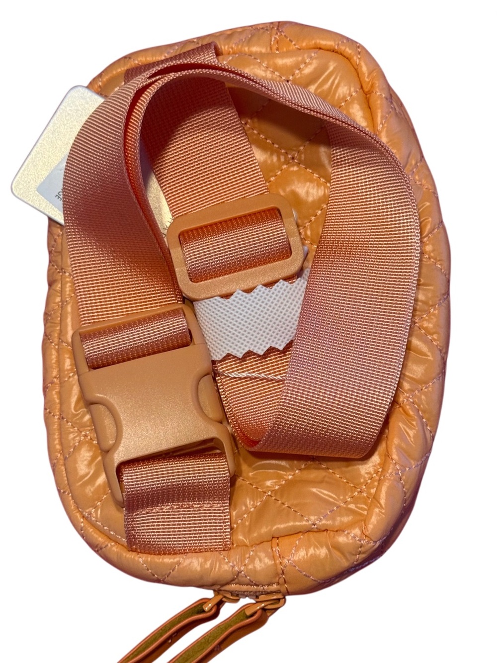 HeartLove by Charo Savvy Brand Warm Orange Quilted Belt Bag Crossbody HL2-005 - Picture 12 of 16